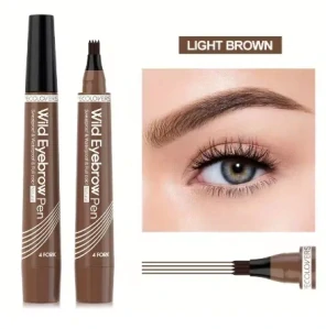 Voděodolná tužka na obočí s Tattoo efektem – světle hnědá