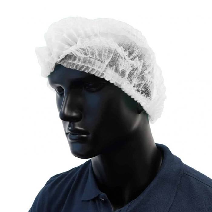 Jednorázová kosmetická čepice bílá - 100 kusů